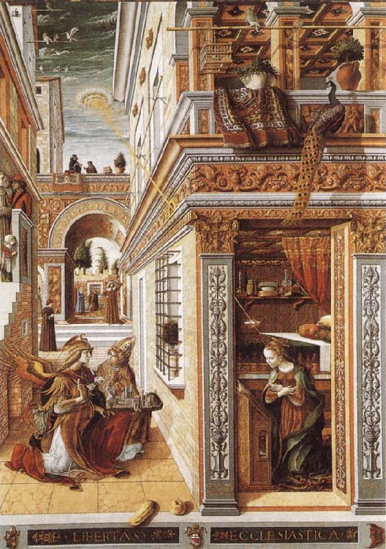 Carlo Crivelli Annunciation with St Emidius France oil painting art